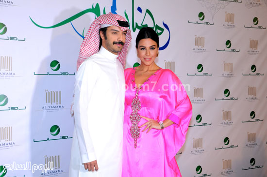 المطربة اللبنانية ليلى إسكندر وزوجها الممثل السعودى يعقوب الفرحان -اليوم السابع -6 -2015