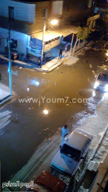 	مياه الصرف الصحى تغرق شارع الدقهلية -اليوم السابع -6 -2015