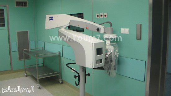 جهاز طبى حديث داخل غرف عمليات المستشفى -اليوم السابع -6 -2015