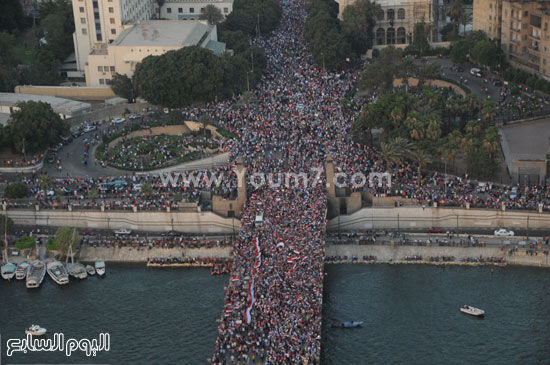 صورة لمدخل ميدان التحرير ناحية قصر النيل  -اليوم السابع -6 -2015