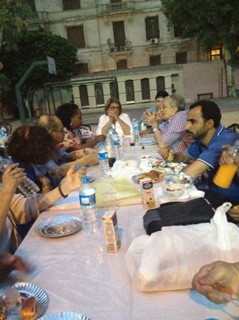 مسلمون ومسيحيون ويهود على مائدة إفطار مؤسسة مصريون فى وطن واحد -اليوم السابع -6 -2015