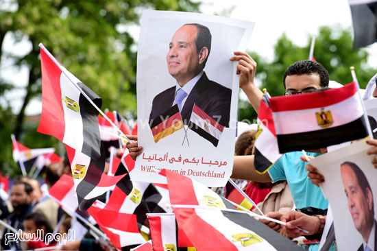 لافتات ترحيب بالرئيس السيسي  -اليوم السابع -6 -2015