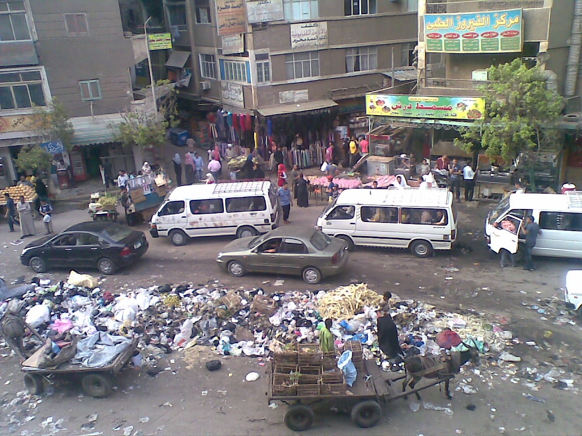 القمامة فى شوارع القاهرة عرض مستمر -اليوم السابع -6 -2015