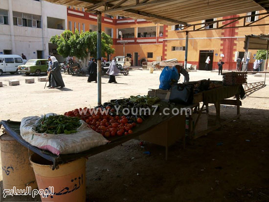الخضراوات المعروضة داخل الشادر -اليوم السابع -6 -2015