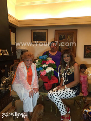  الفنانة الكبيرة نادية لطفى والإعلامية بوسى شلبى -اليوم السابع -6 -2015