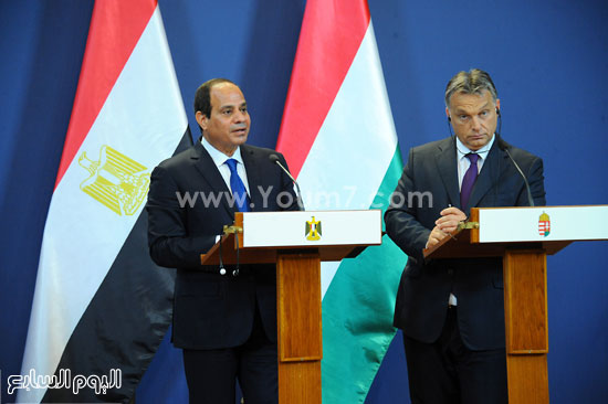  الرئيس السيسى يلقى كلمة أثناء توقيع الاتفاقية -اليوم السابع -6 -2015
