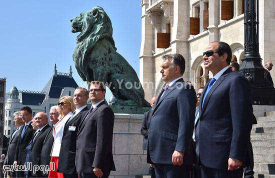  استقبال الرئيس السيسى فى المجر -اليوم السابع -6 -2015