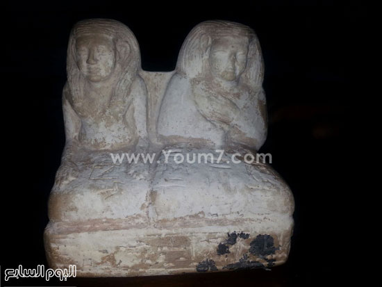 التمثال الأثرى المسروق بميت رهينة -اليوم السابع -6 -2015