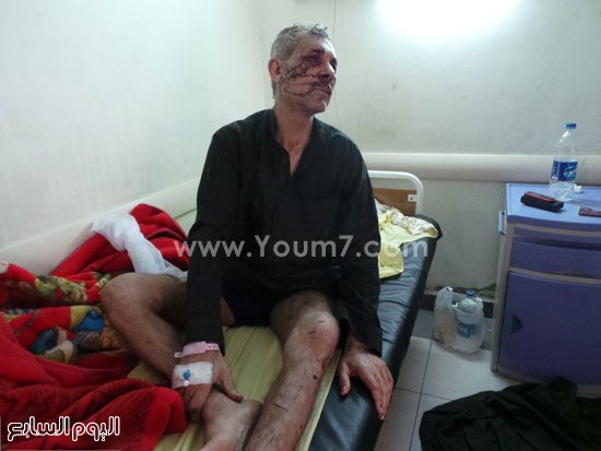 المجنى عليه يرقد فى مستشفى المحلة -اليوم السابع -6 -2015