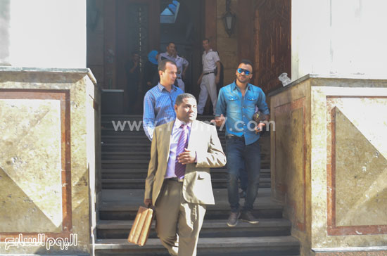 إبراهيم سعيد يغادر مبنى النيابة -اليوم السابع -6 -2015