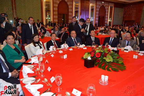 وزيرة الاستثمار تلقى كلمة السيسى باحتفالية سفارة الصين (5)