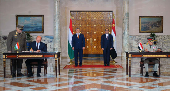  الرئيس السيسي ورئيس وزراء المجر  (16)