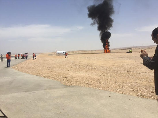 تجربة طوارئ، مطار سوهاج، المصرية للمطارات، عادل محجوب (2)
