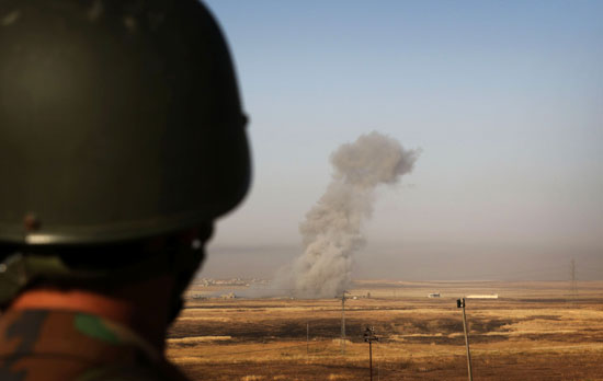 القوات العراقية تواجه مقاومة عنيفة فى معركة الفلوجة (1)