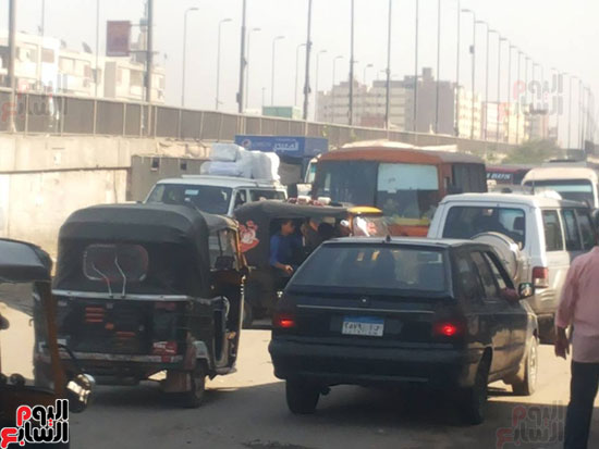 شوارع القليوبية تشهد فوضى مرورية بسبب غياب رجال المرور (1)