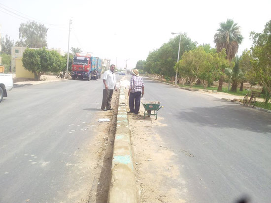  مشروع استكمال رصف الطريق الدائرى حول مدينة موط (3)