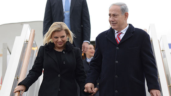 نتانياهو وزوجته سارة (2)