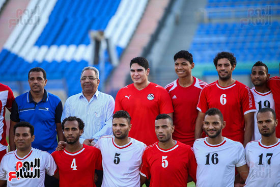 أبو هشيمة يشارك فى مباراة مع منتخب الصم على استاد القاهرة (31)