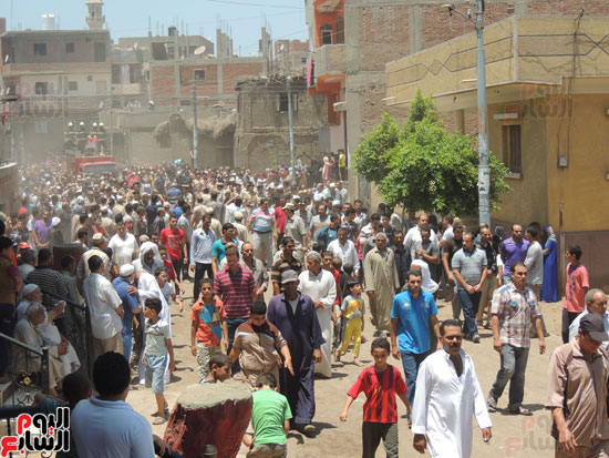تشييع جثمان أمين شرطة بالدقهلية استشهد فى شمال سيناء (1)