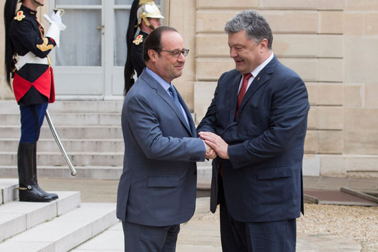 هولاند يجتمع مع الرئيس الأوكرانى فى باريس (2)
