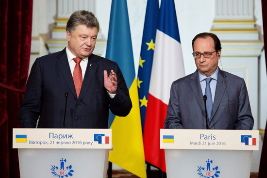 هولاند يجتمع مع الرئيس الأوكرانى فى باريس (8)