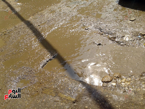 مياه الصرف الصحى تغرق شارع ترعة الزمر (8)