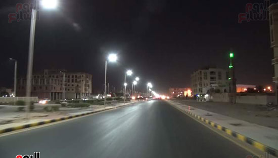 شارع الحجاز بالغردقة مضاء بلمبات الليد (3)