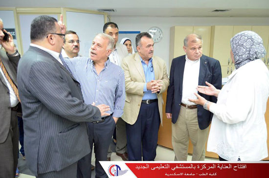 افتتاح وحدة عناية مركزة بمستشفى الجامعة بالإسكندرية (1)