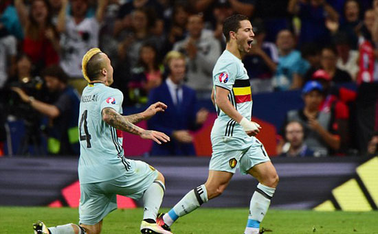 بلجيكا تكتسح المجر برباعية وتتأهل لربع نهائى يورو 2016 (13)