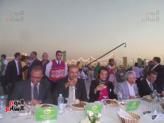 خالد حنفى خلال مشاركته فى حفل الإفطار (1)