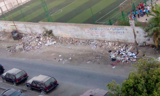 أهالى صقر قريش بالمعادى يعانون من انتشار القمامة وورش السيارات (2)