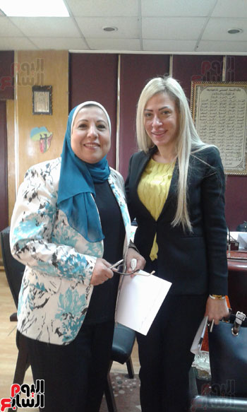 نادية مبروك رئيس الإذاعة المصرية وسها سليمان رئيس الصندوق الاجتماعى (2)