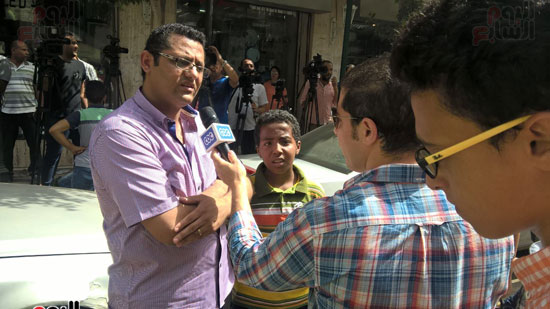 صحفيون يتوجهون من مقر نقابتهم لمحكمة عابدين للتضامن مع يحيى قلاش (9)