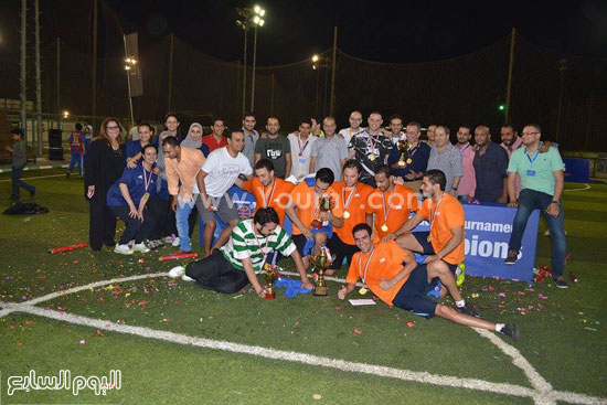 عمرو الجناينى مع الفرق الفائزة -اليوم السابع -7 -2015
