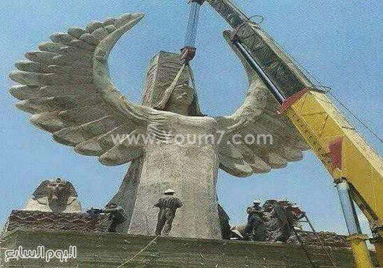 تمثال نهضة مصر على شط القناة -اليوم السابع -7 -2015