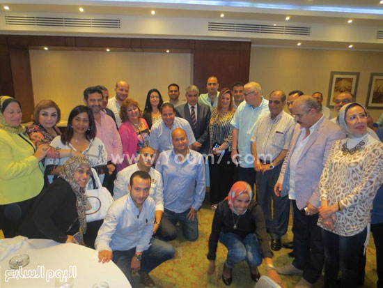  اللواء طارق مهدى يشارك فى حفل إفطار لجنة التنمية -اليوم السابع -7 -2015