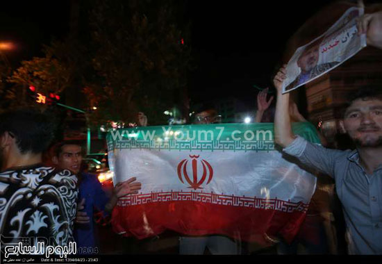 احتفالات الشباب الإيرانى فى الشوارع -اليوم السابع -7 -2015