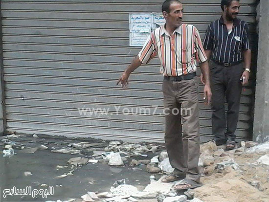 غرق عزبة فرعون بمياه الصرف الصحى -اليوم السابع -7 -2015