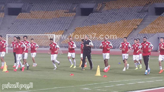 تدريبات لياقة بدنية للاعبى المنتخب -اليوم السابع -7 -2015 تدريبات لياقة بدنية للاعبى المنتخب -اليوم السابع -7 -2015