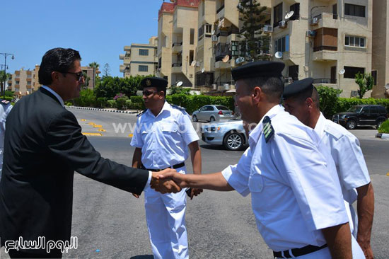 محافظ الاسكندرية يتفقد الوضع الامنى -اليوم السابع -7 -2015