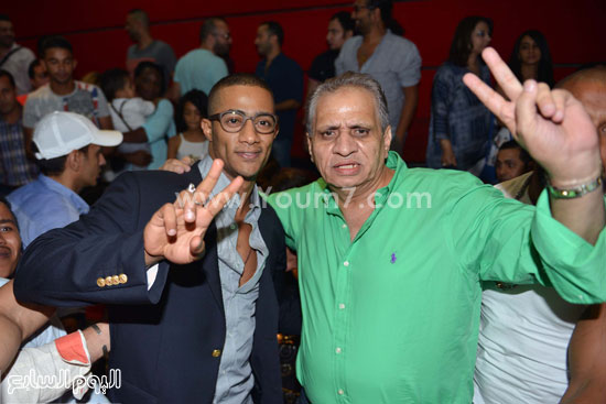 فرحة المنتج أحمد السبكى ومحمد رمضان -اليوم السابع -7 -2015