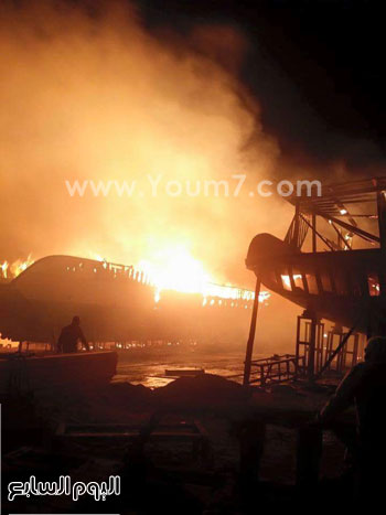 النيران داخل الترسانة  -اليوم السابع -7 -2015