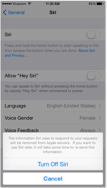 *سوف تخبرك آبل عن قدرات Siri عند محاولة تفعيله. -اليوم السابع -7 -2015