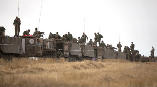 2-	الجيش الإسرائيلى على حدود غزة -اليوم السابع -7 -2015