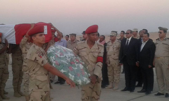 جنازة عسكرية لشهداء الواجب  -اليوم السابع -7 -2015