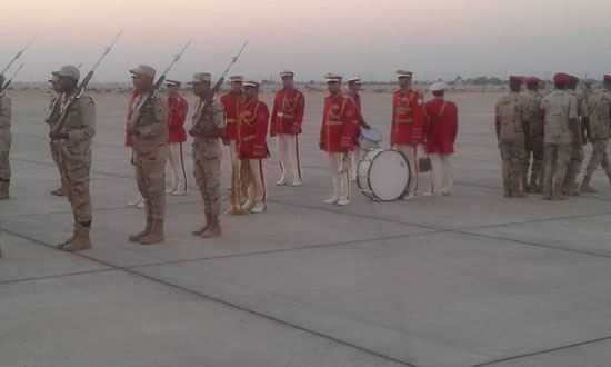 مراسم الجنازة العسكرية بمطار سوهاج -اليوم السابع -7 -2015