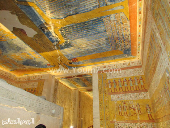 لوحات فرعونية بمقبرة وادى الملوك -اليوم السابع -7 -2015