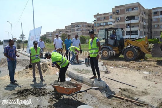 دهان البلدورات والأرصفة -اليوم السابع -7 -2015