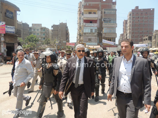 مدير أمن الغربية يشرف على حملة رفع الإشغالات بميدان ستوتة -اليوم السابع -7 -2015