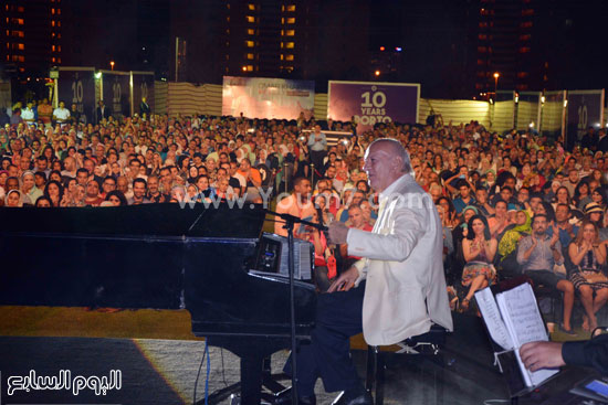 	الموسيقار الكبير يتألق فى حفل جولف بورتو مارينا -اليوم السابع -7 -2015